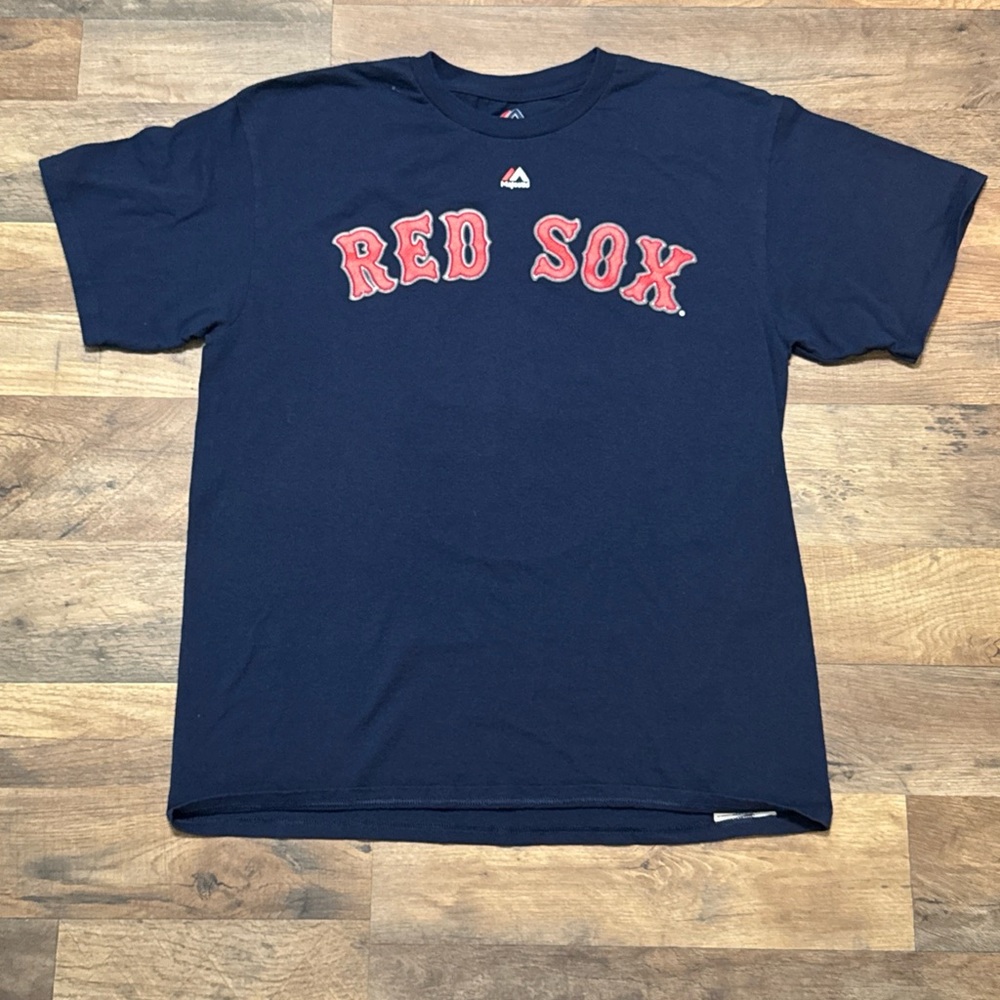 Majestic Red Sox Navy Short Sleeve Tee